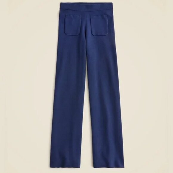 J. Crew Pants - J. Crew Sailor Sweater Wide Leg Trouser Pant XL Tall Patch Pockets Pull On CH665